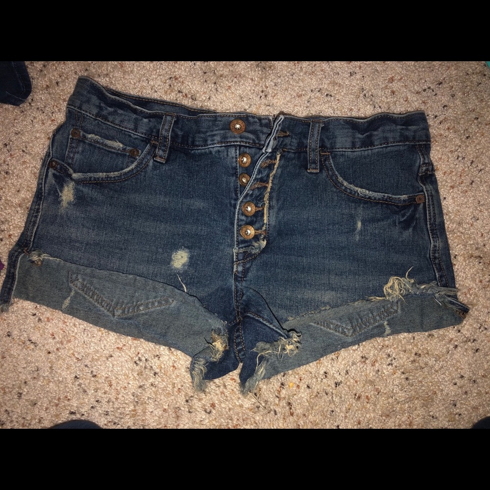 Free People Jean shorts